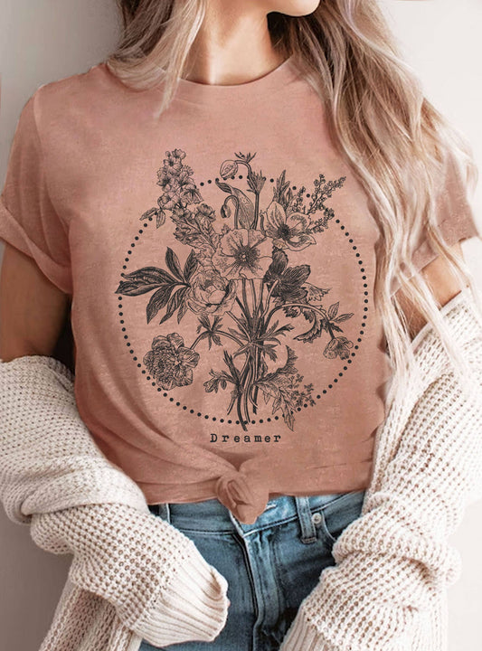 Dreamer Flower Graphic Tee
