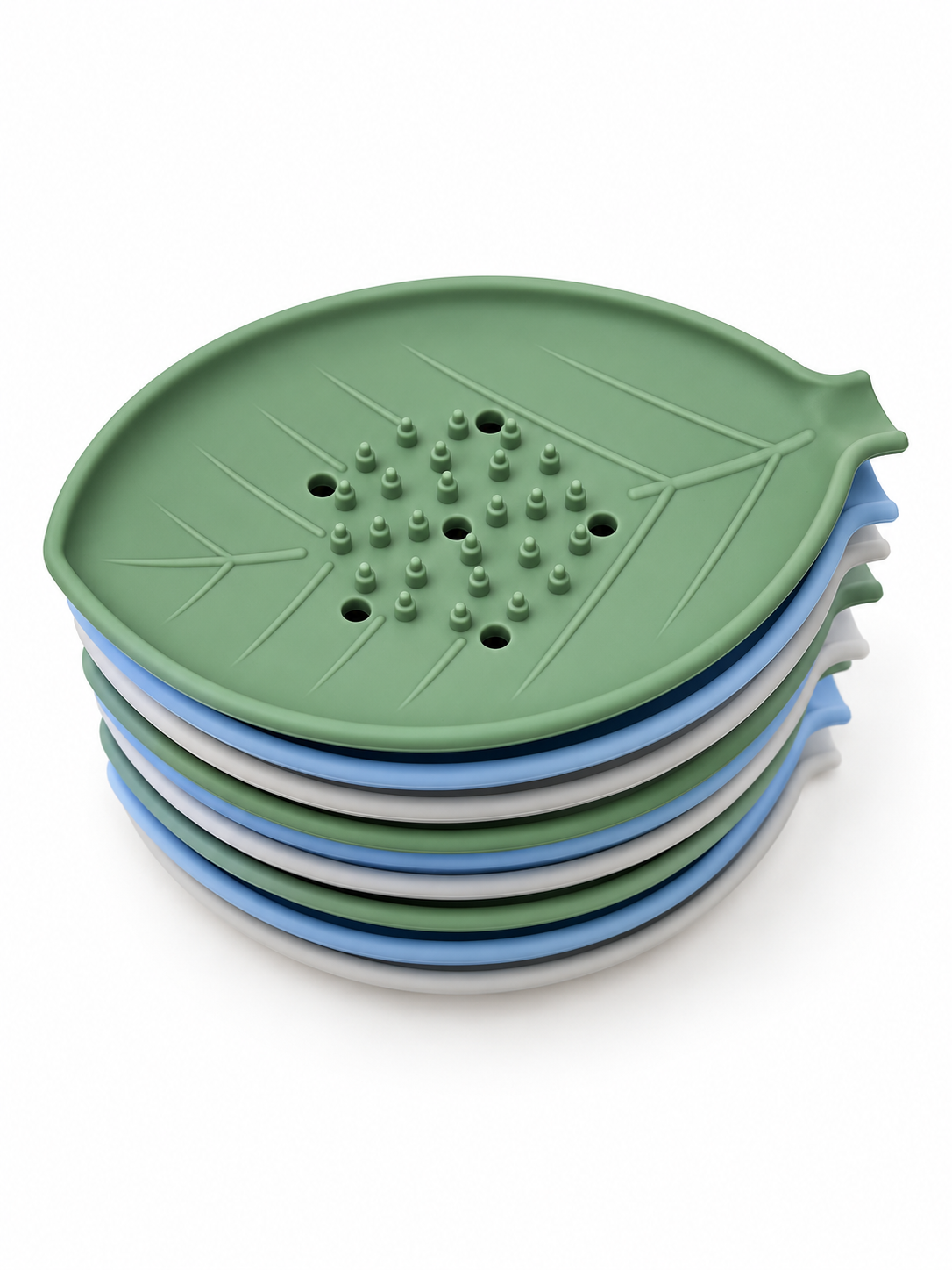 Shower Steamer Tray - Leaf Silicone Tray