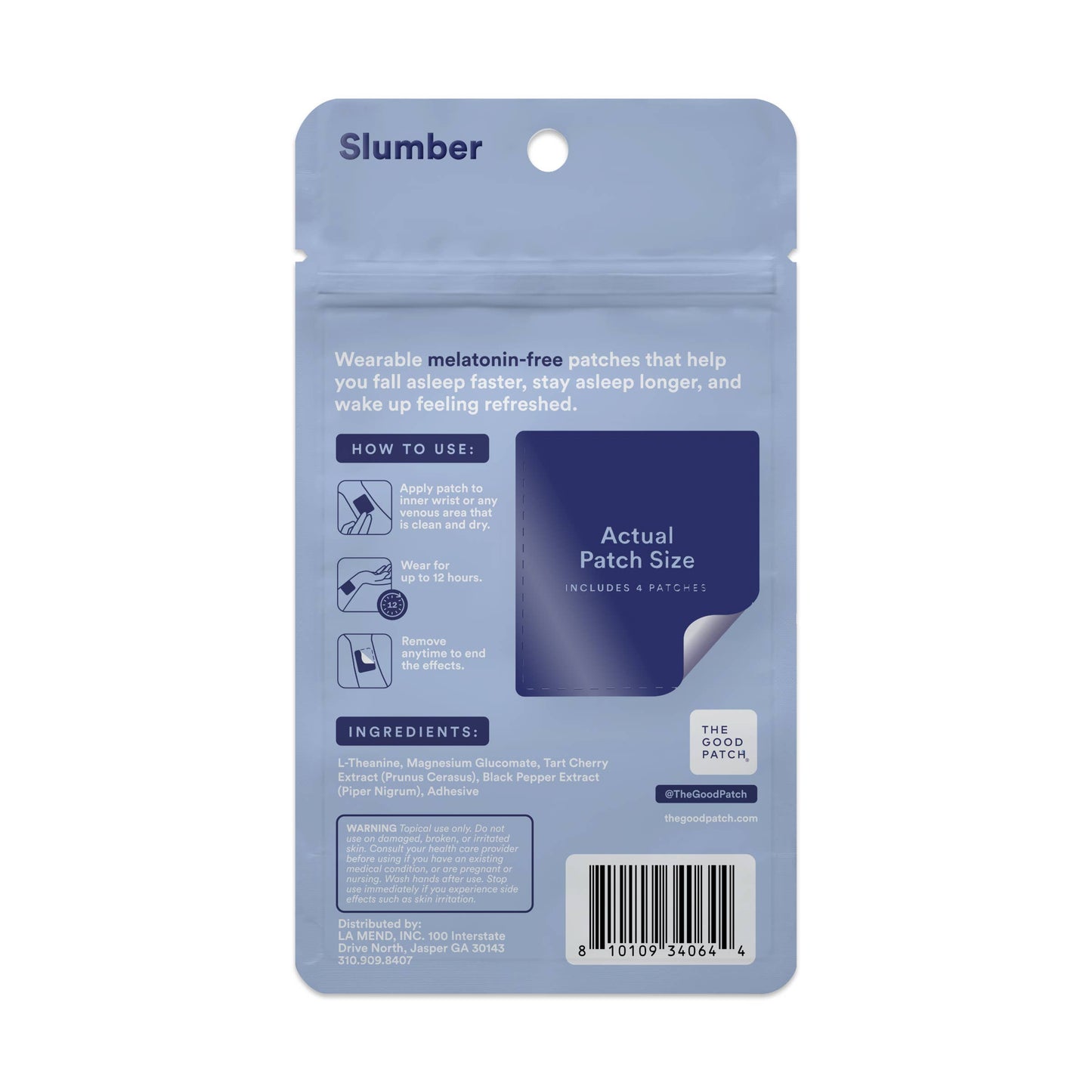Melatonin-Free Sleep Patch
