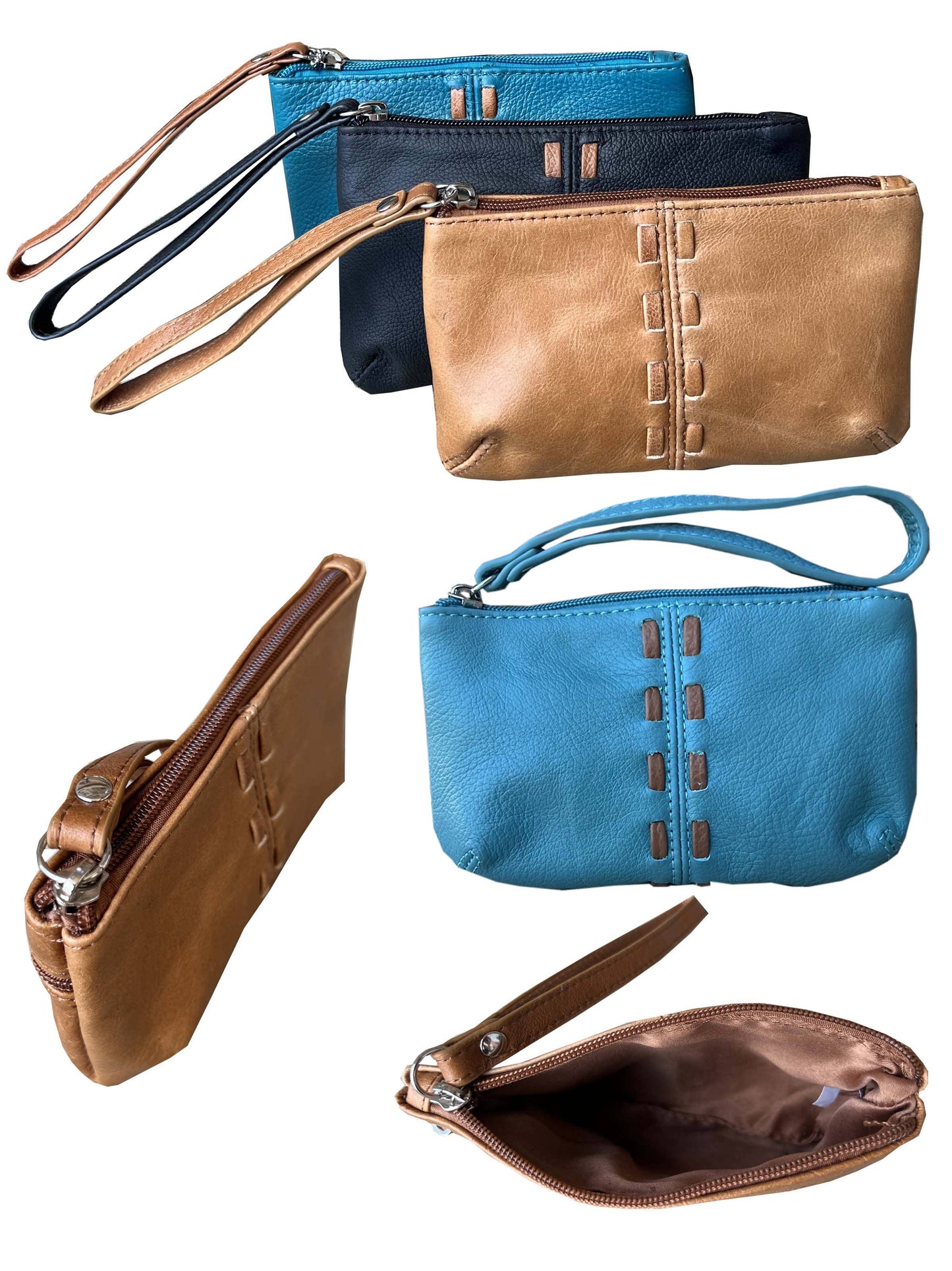 Leather Zip bag