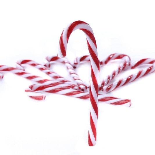 6" Red and White Polyresin Candy Cane