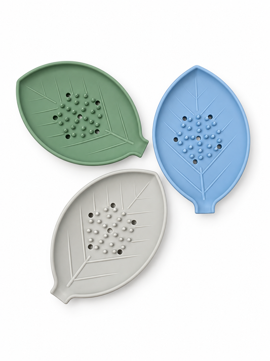 Shower Steamer Tray - Leaf Silicone Tray