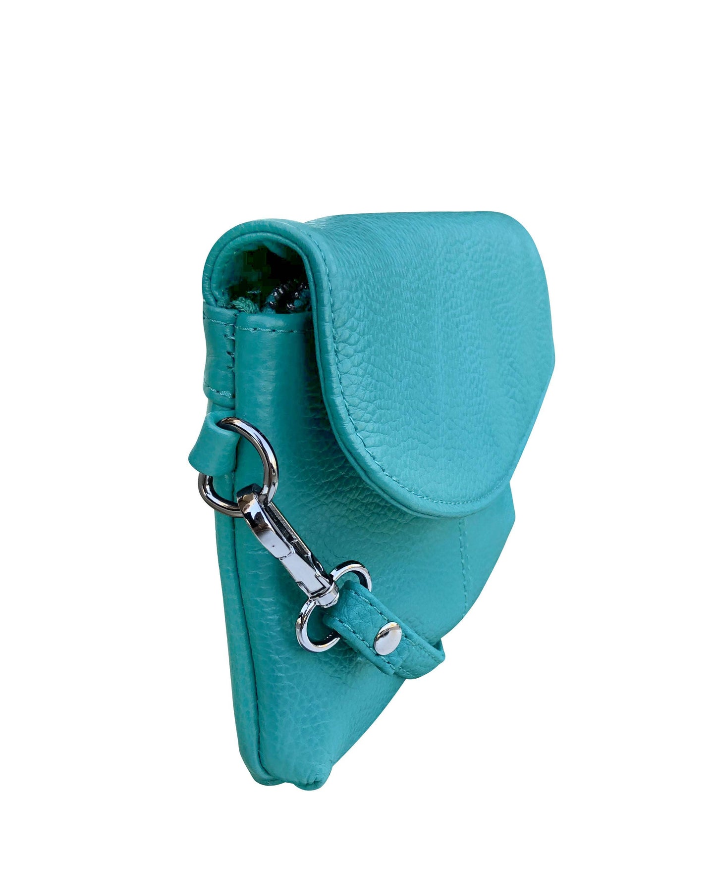 Leather Crossbody Clutch Bag