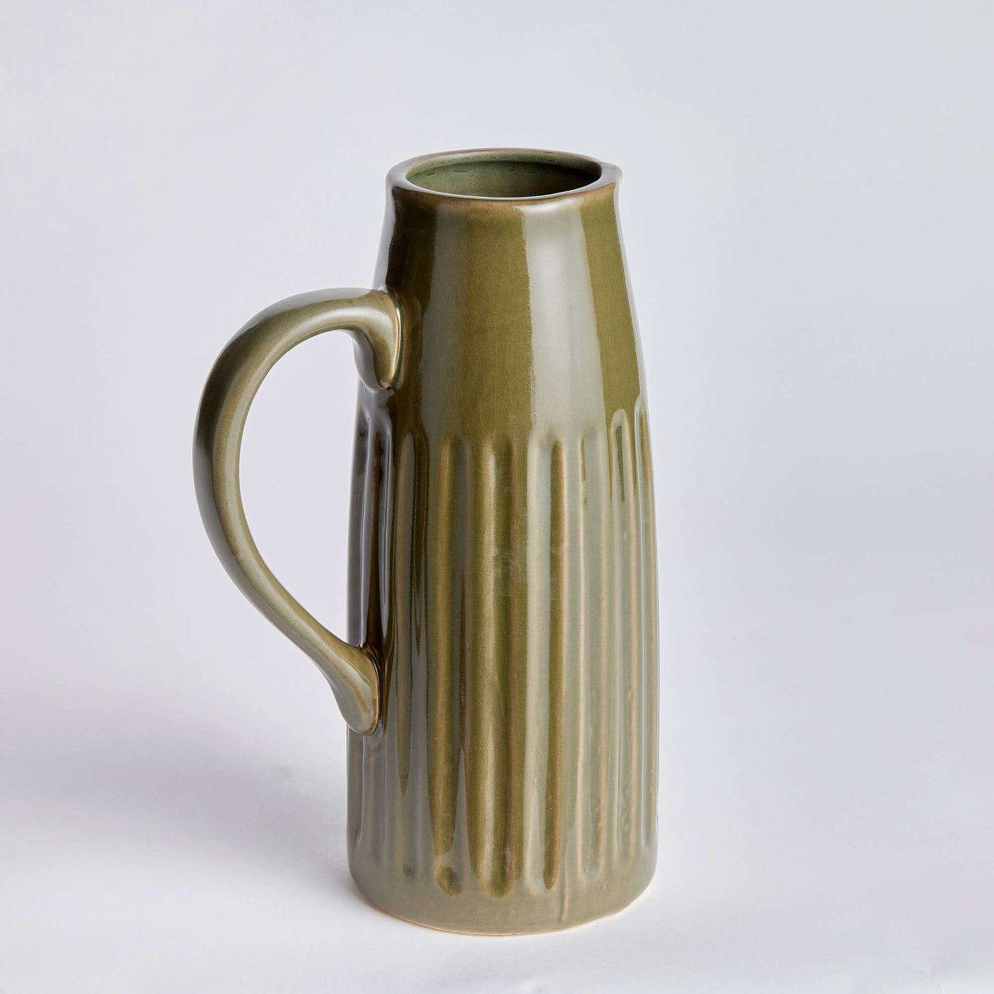 Green Ceramic Pitcher