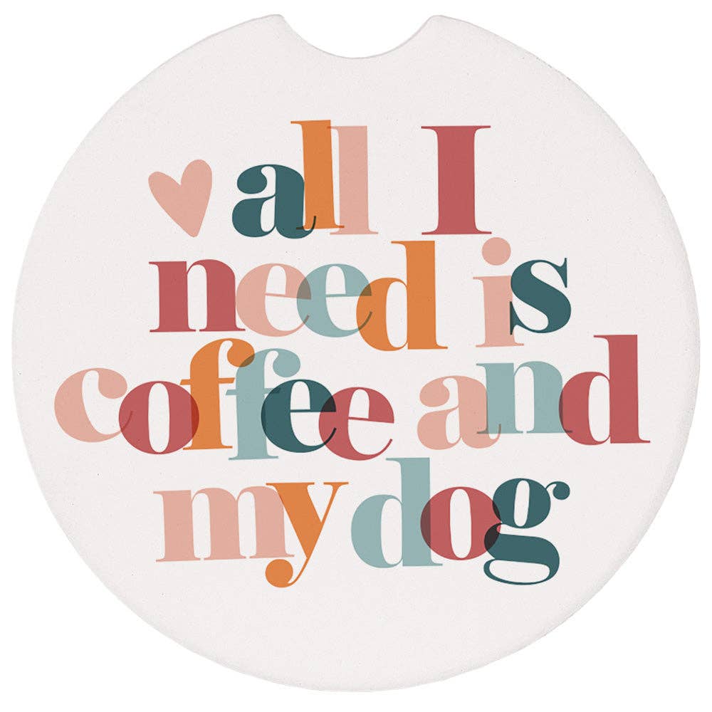 Need Coffee Dog - Car Coasters