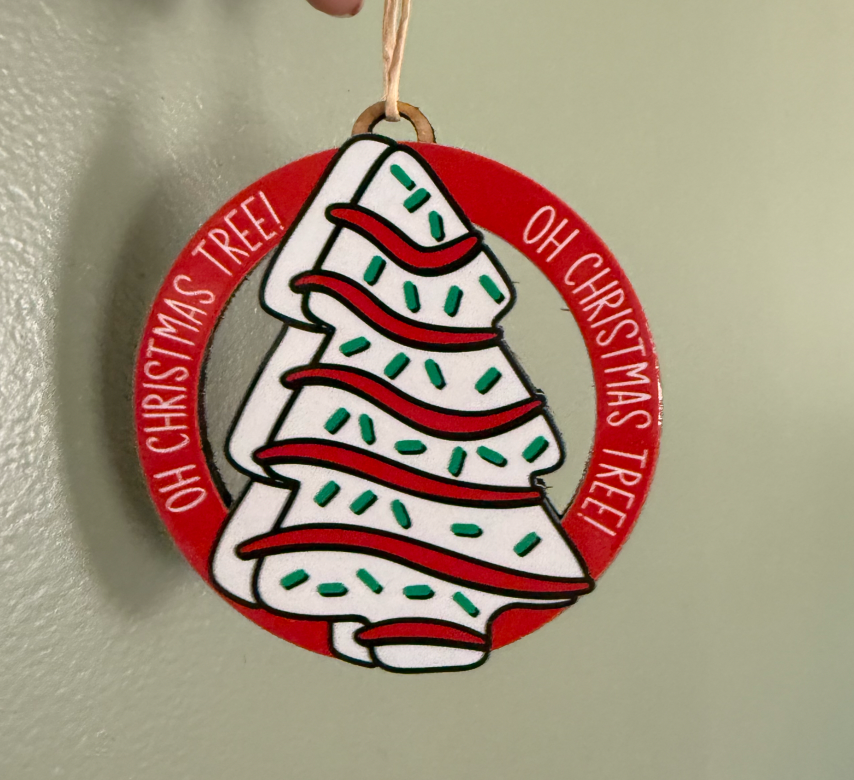 Christmas Tree Cake Ornament