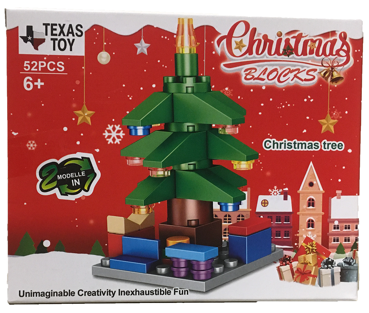 Christmas Blocks Display Set, Stocking Stuffer Brick Kits