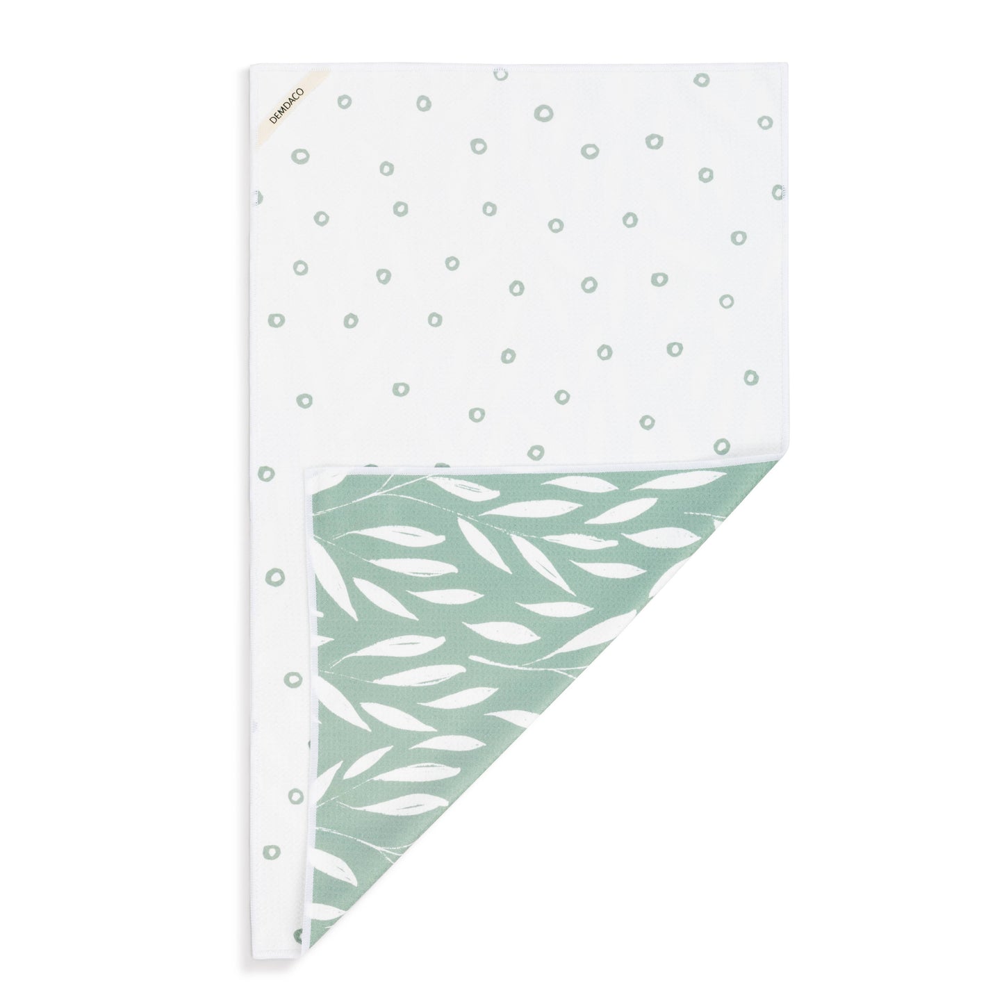 Sage Leaves Absorbent Reversible Towel - 18x30in