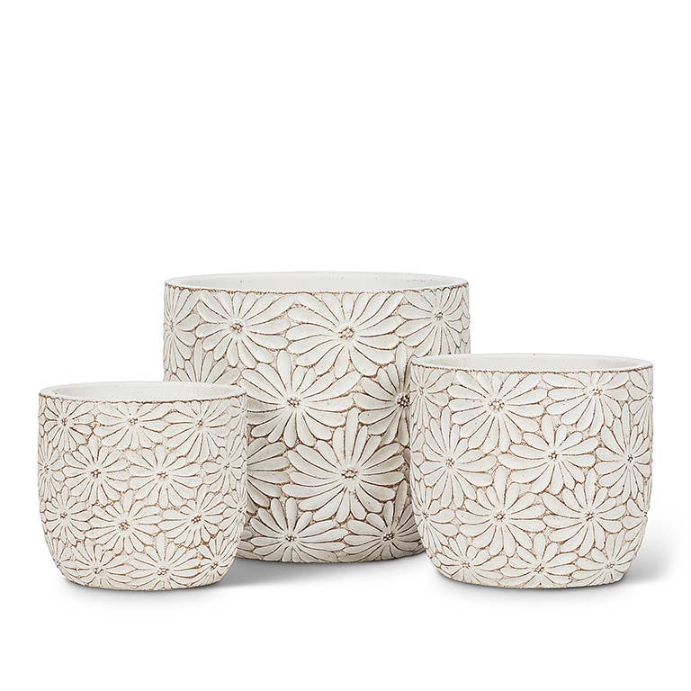 Daisy Round Planter-4"H
