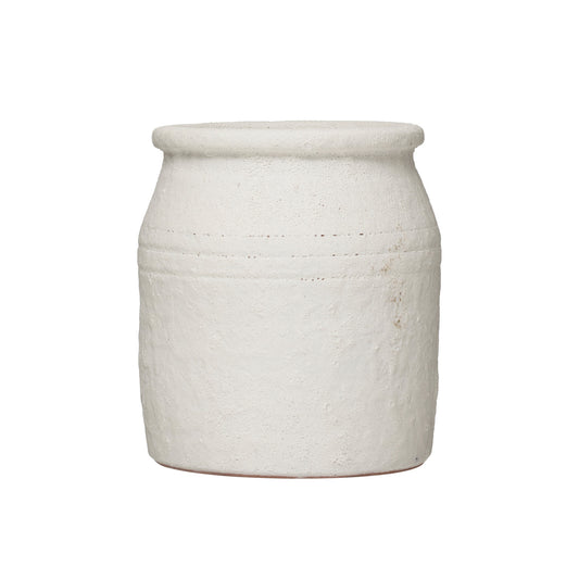 Distressed Coarse Terracotta Crock