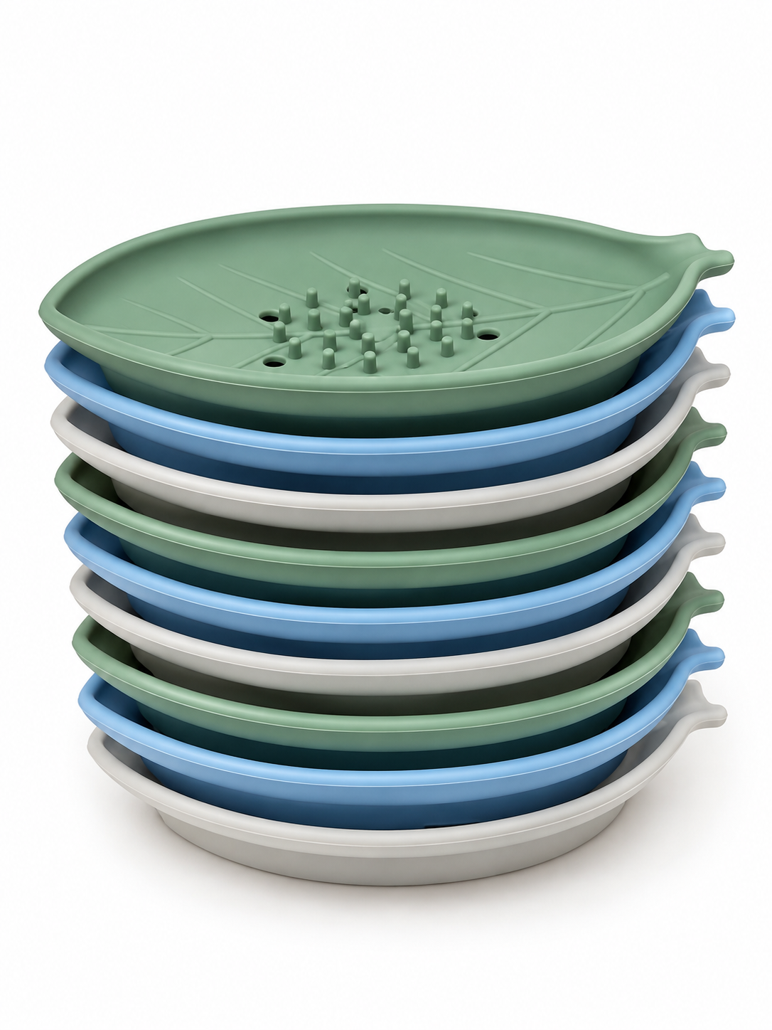 Shower Steamer Tray - Leaf Silicone Tray