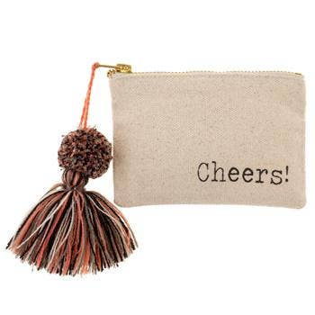 Canvas Tassel Card Holder