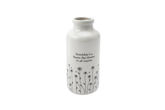 Send With Love 'Friendship...' Ceramic Bottle Vase