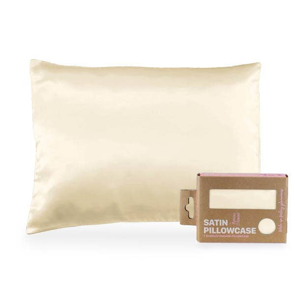 Eco Packaged Satin Pillowcase for Hair & Skin-Queen/Standard