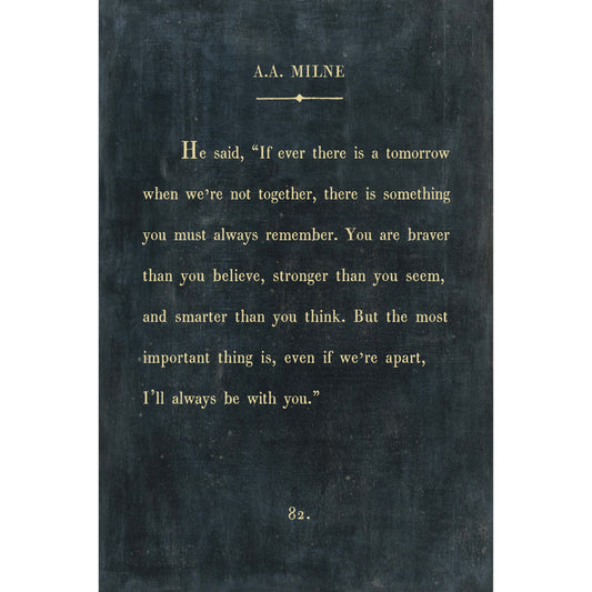 A.A. Milne Art Tile