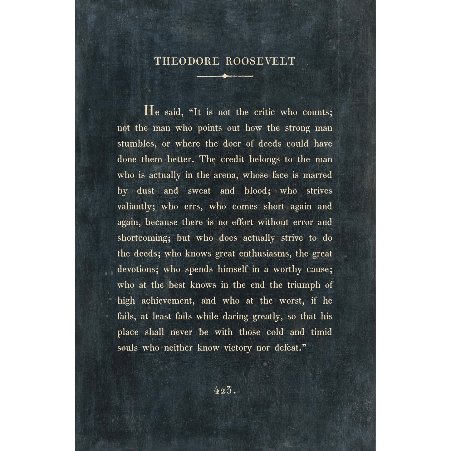 Theodore Roosevelt Art Tile