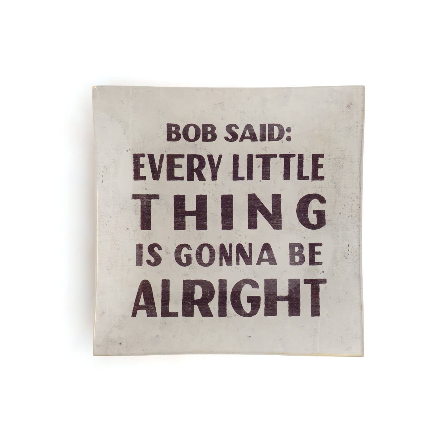 Bob Said Decoupage Plate