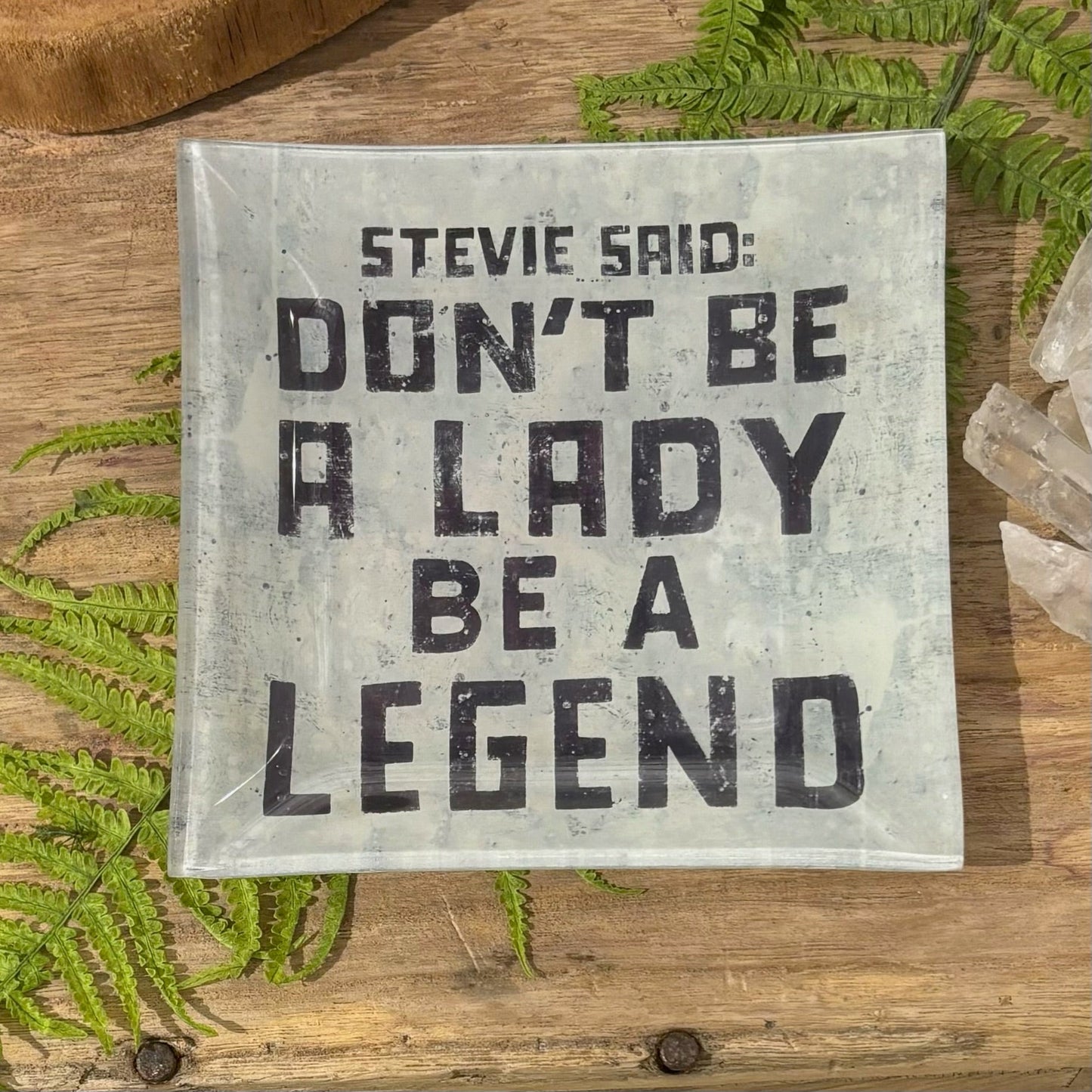 Stevie Said Decoupage Plate