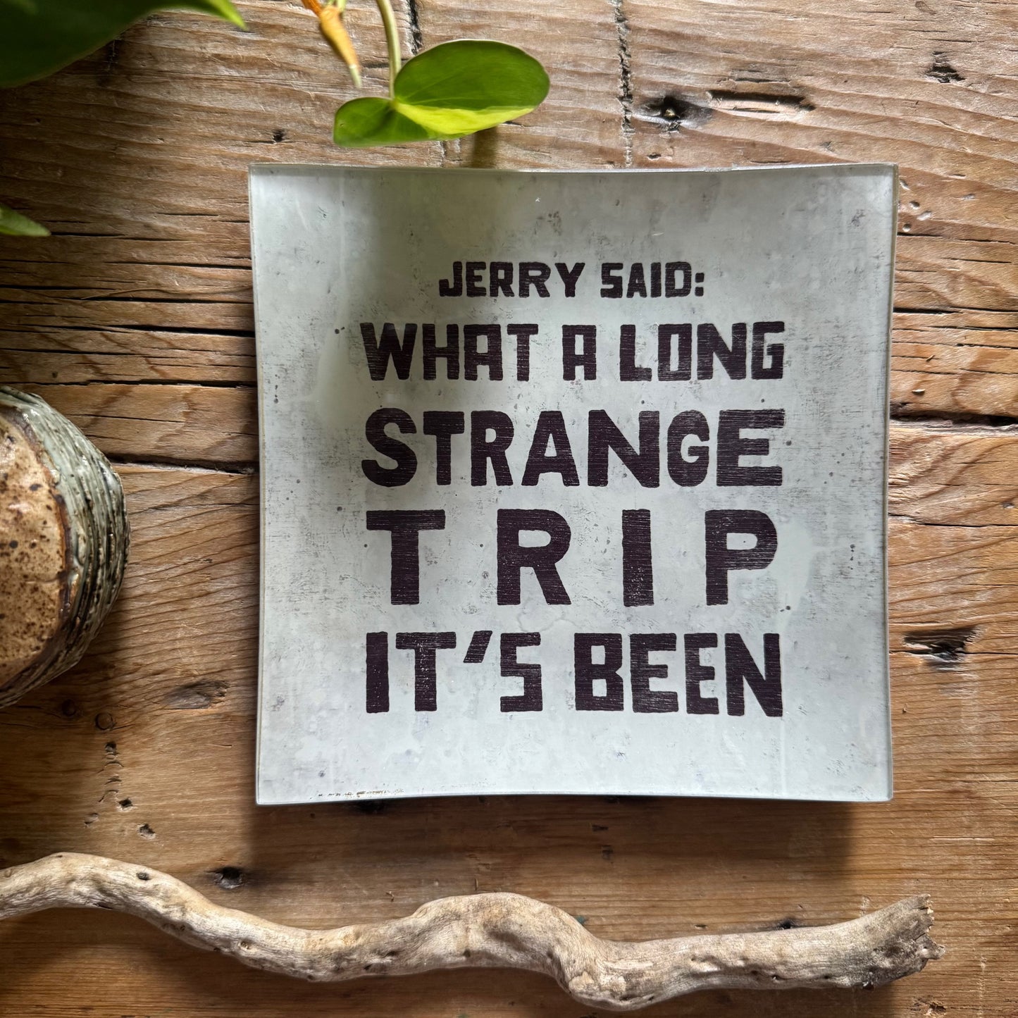 Jerry Said Decoupage Plate