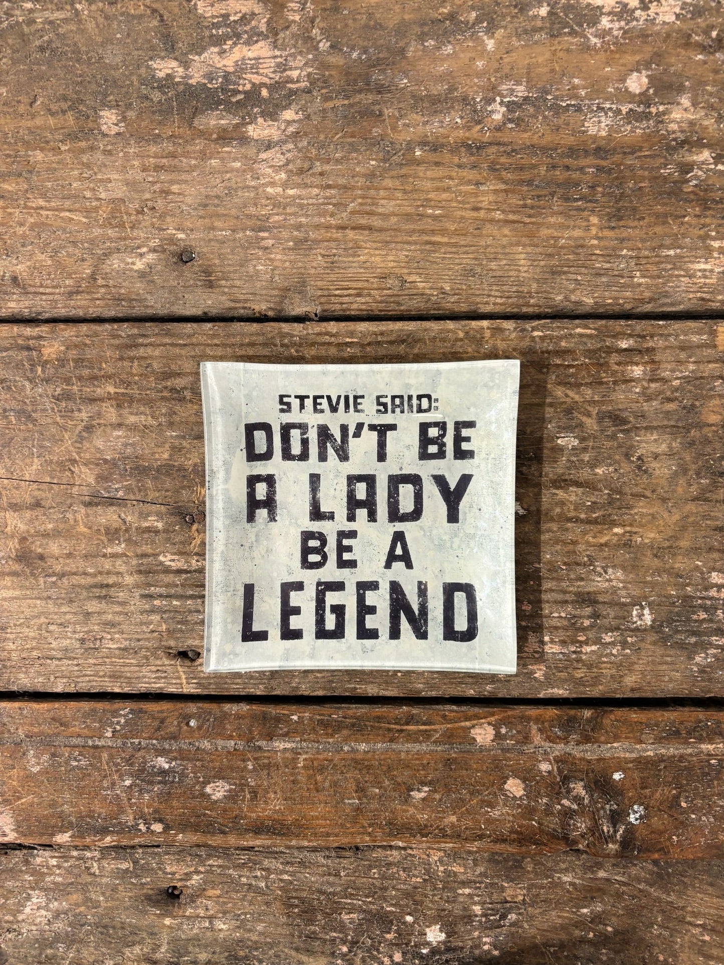 Stevie Said Decoupage Plate
