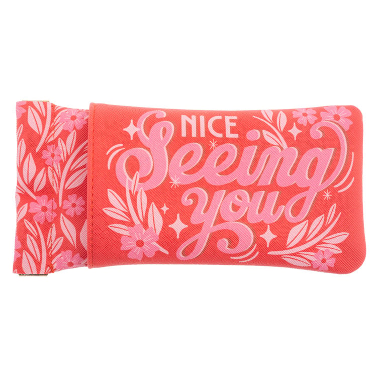 DUAL GLASSES CASE  NICE SEEING YOU (S26)