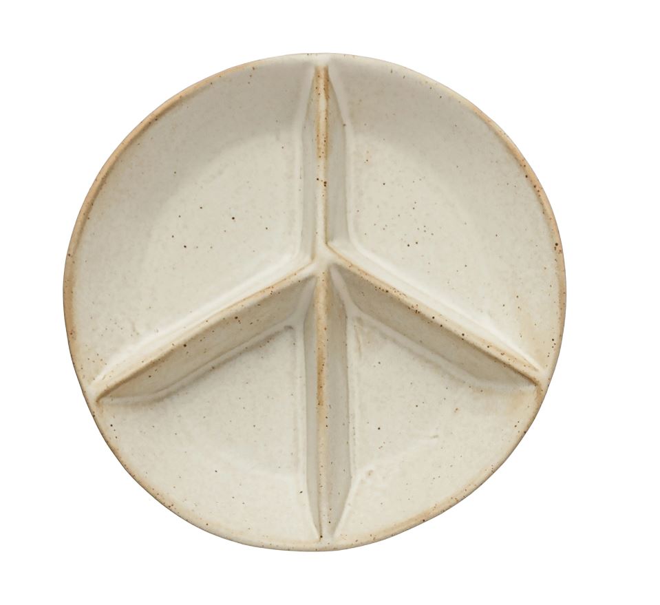 Stoneware Peace Ring Dish