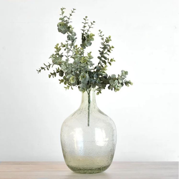 Grey / Green Glass Vase