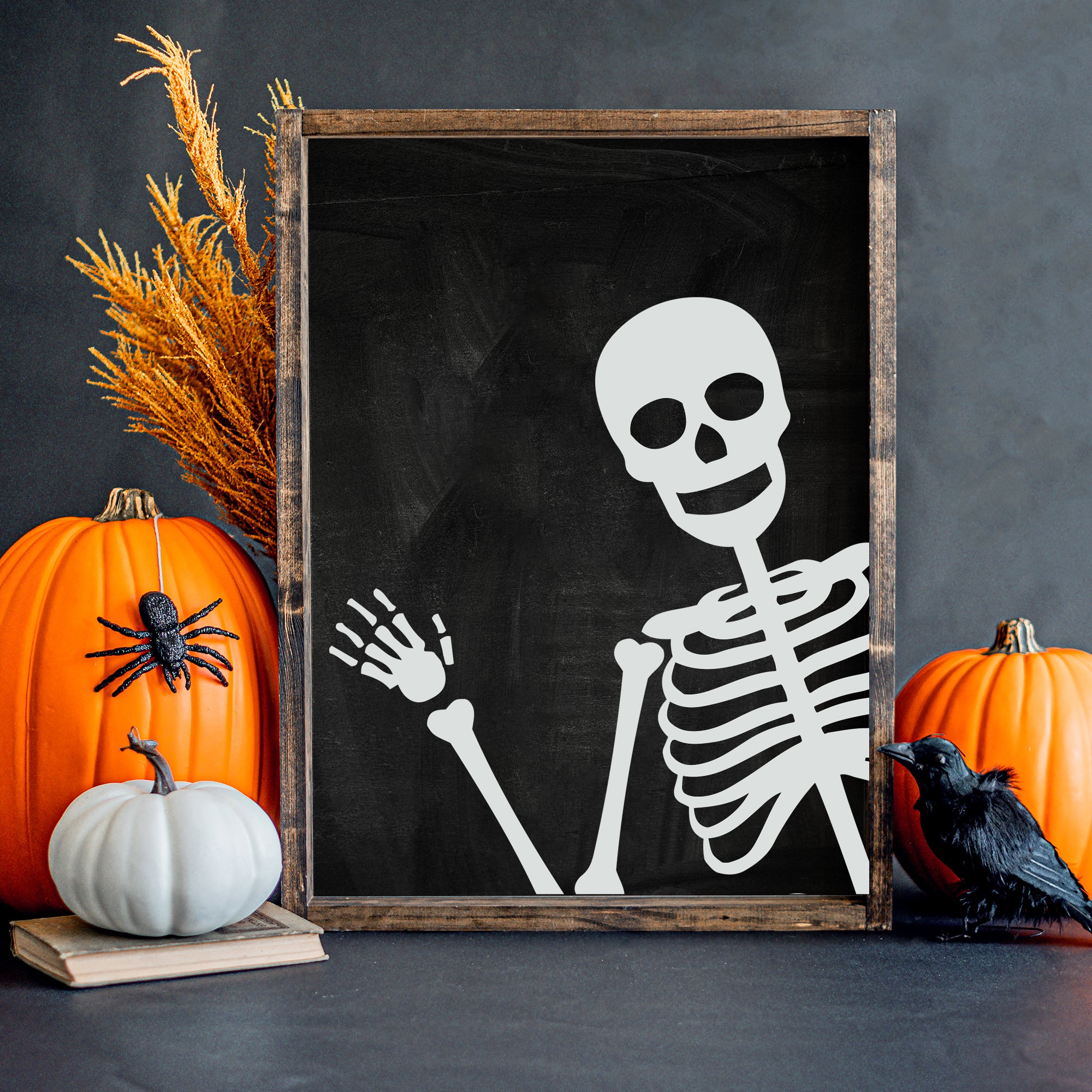 HALLOWEEN WOODEN SKELETON - Halloween Decor - Creepy But offers Classy