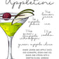Appletini Cocktail Recipe Art Print
