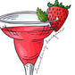 Strawberry Daiquiri Cocktail Bar Man Cave Print