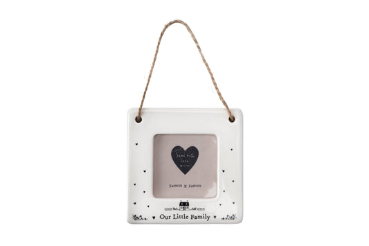 Send With Love 'Our Family' Mini Ceramic Photo Frame