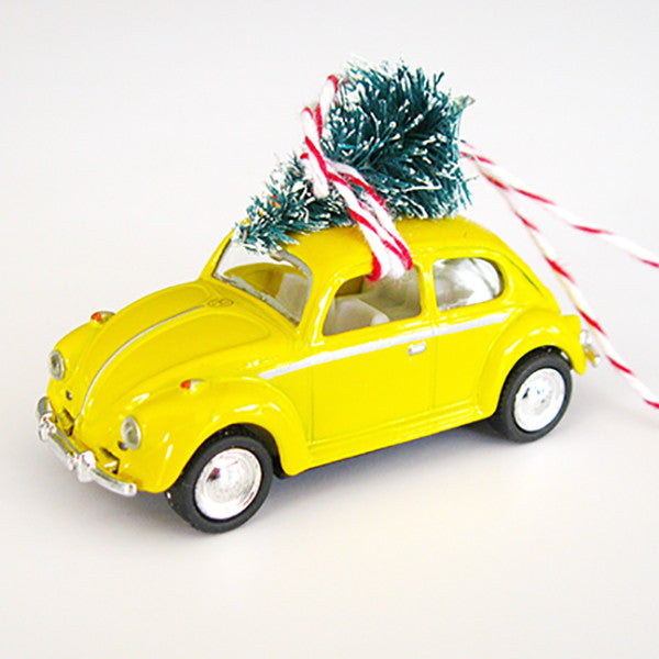 Bug Beetle Christmas Ornament with Tree on Top